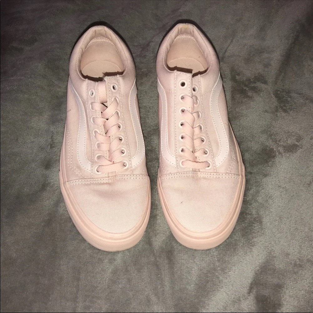 mono chrome blush old skool vans